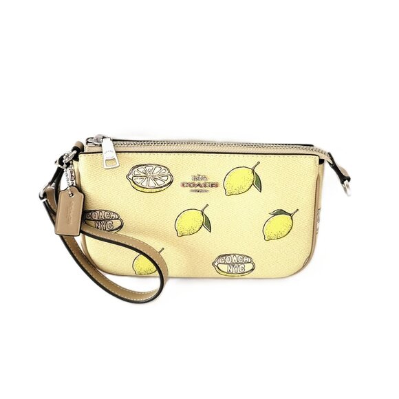 Coach CAL26 Nolita 19 Lemon Print Small Handbag Garden Grade Multi - Picture 1 of 6